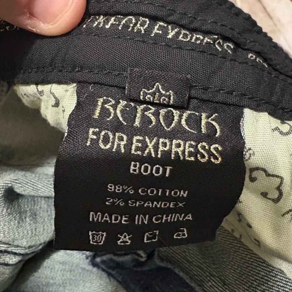 Express Women's Boot Cut Jeans - Blue